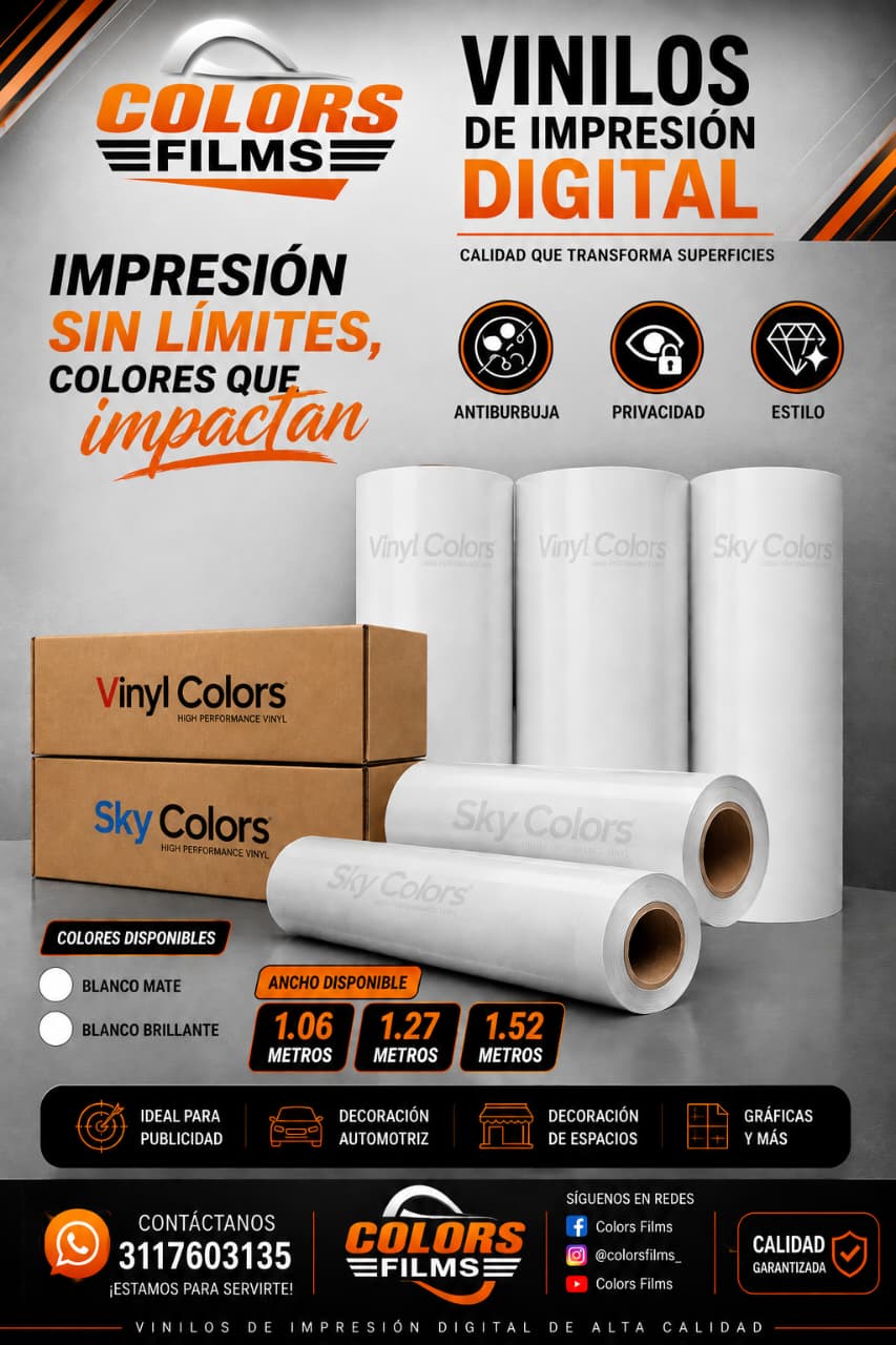 Vinilo de impresión digital - Colors Films