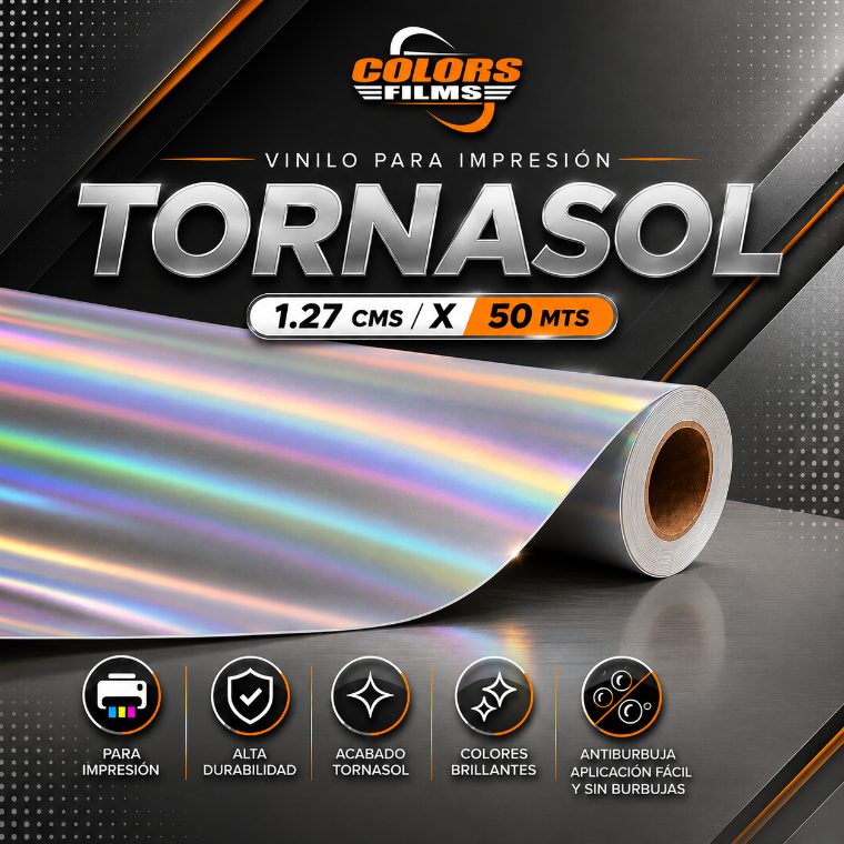 Vinilo para impresión Tornasol holográfico